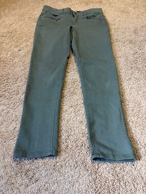 Democracy Ab Technology Jeans Army Green Stretch Size 6